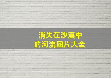 消失在沙漠中的河流图片大全