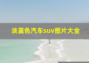 淡蓝色汽车suv图片大全