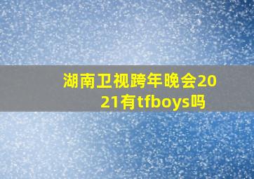 湖南卫视跨年晚会2021有tfboys吗