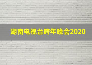 湖南电视台跨年晚会2020