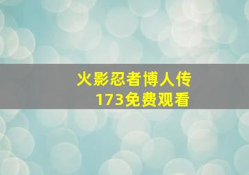 火影忍者博人传173免费观看