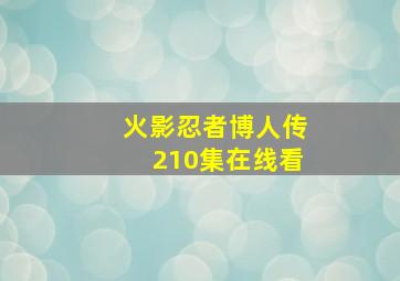 火影忍者博人传210集在线看