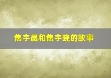 焦宇晨和焦宇晓的故事