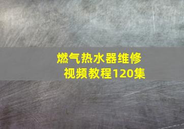 燃气热水器维修视频教程120集