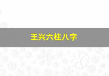 王兴六柱八字