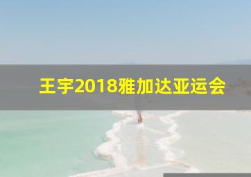 王宇2018雅加达亚运会