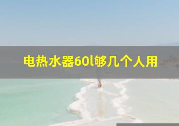 电热水器60l够几个人用