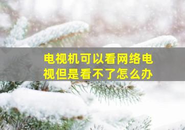 电视机可以看网络电视但是看不了怎么办