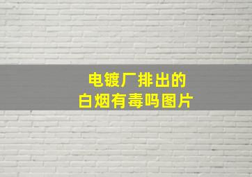 电镀厂排出的白烟有毒吗图片