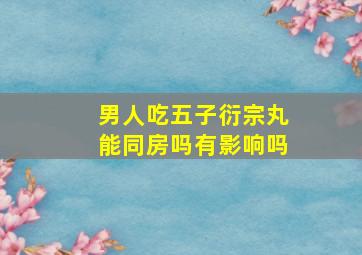 男人吃五子衍宗丸能同房吗有影响吗