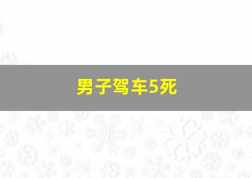 男子驾车5死