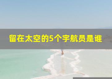 留在太空的5个宇航员是谁