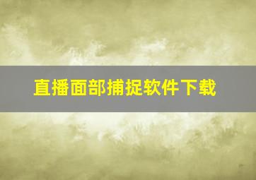 直播面部捕捉软件下载