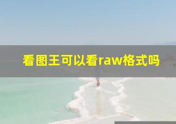 看图王可以看raw格式吗