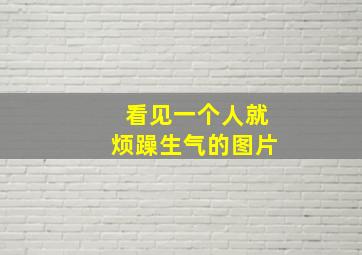 看见一个人就烦躁生气的图片