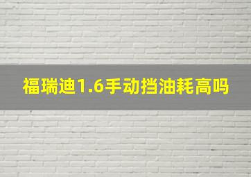 福瑞迪1.6手动挡油耗高吗