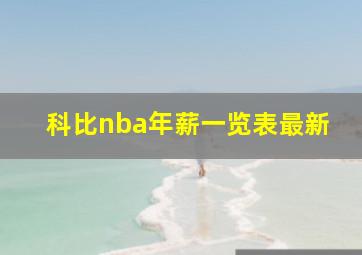 科比nba年薪一览表最新