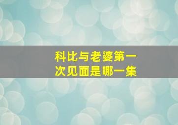 科比与老婆第一次见面是哪一集