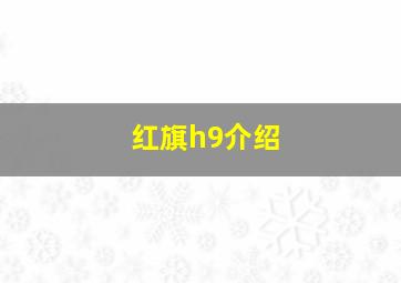 红旗h9介绍