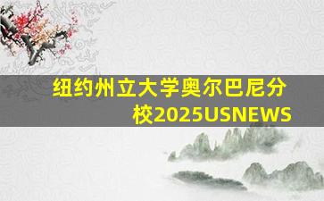 纽约州立大学奥尔巴尼分校2025USNEWS