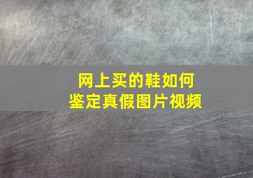 网上买的鞋如何鉴定真假图片视频