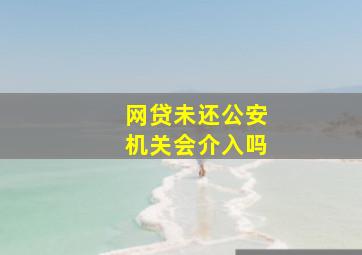 网贷未还公安机关会介入吗