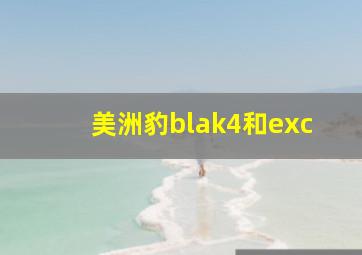 美洲豹blak4和exc