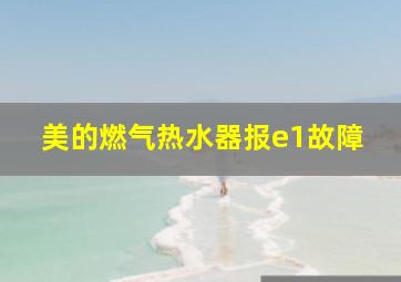 美的燃气热水器报e1故障