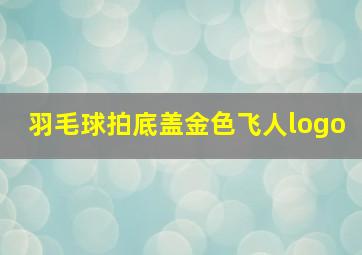 羽毛球拍底盖金色飞人logo