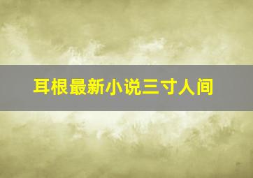 耳根最新小说三寸人间