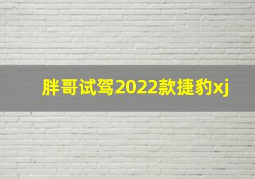 胖哥试驾2022款捷豹xj