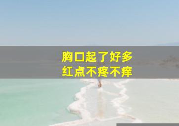 胸口起了好多红点不疼不痒