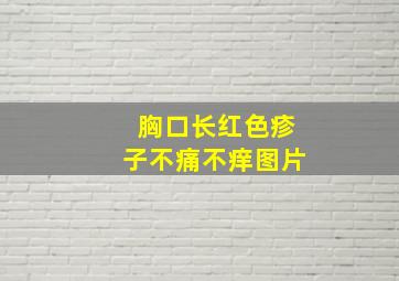 胸口长红色疹子不痛不痒图片