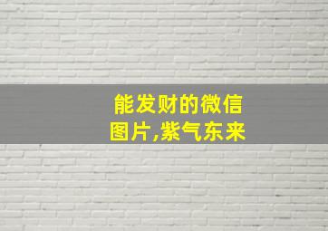 能发财的微信图片,紫气东来