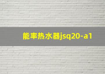 能率热水器jsq20-a1