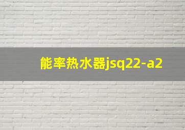 能率热水器jsq22-a2