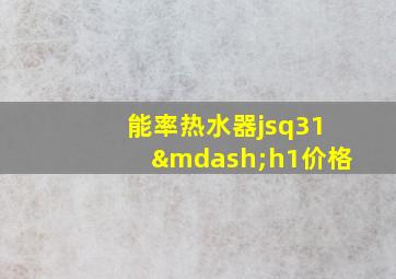 能率热水器jsq31—h1价格