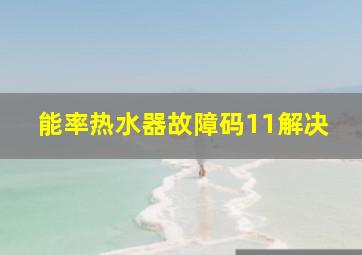 能率热水器故障码11解决