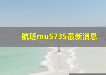 航班mu5735最新消息