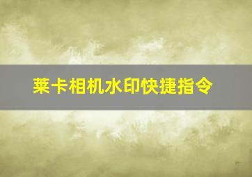 莱卡相机水印快捷指令