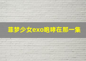 菲梦少女exo咆哮在那一集