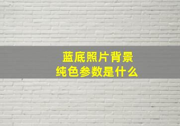 蓝底照片背景纯色参数是什么