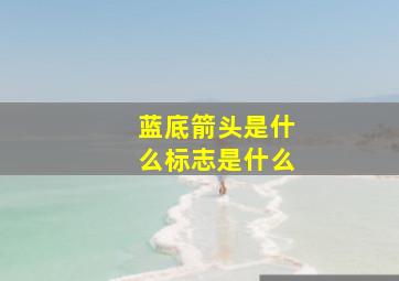 蓝底箭头是什么标志是什么