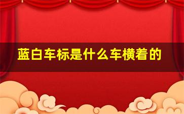 蓝白车标是什么车横着的