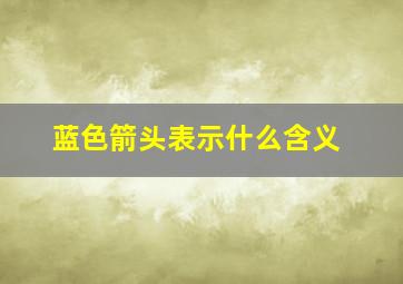 蓝色箭头表示什么含义