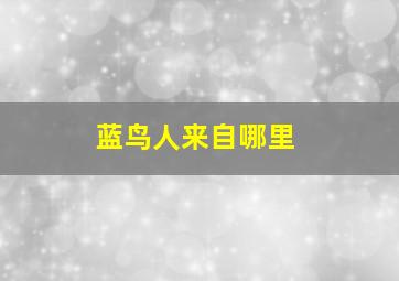 蓝鸟人来自哪里