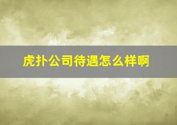 虎扑公司待遇怎么样啊