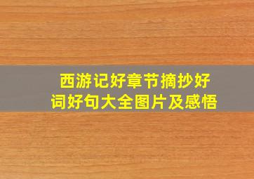 西游记好章节摘抄好词好句大全图片及感悟