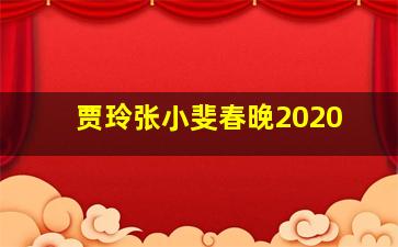 贾玲张小斐春晚2020