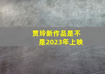 贾玲新作品是不是2023年上映